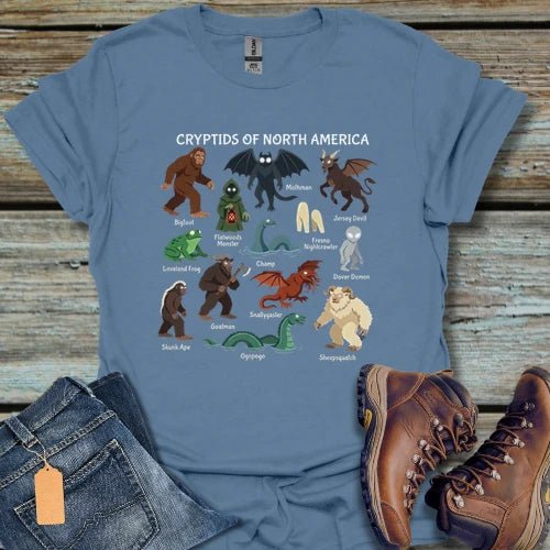 Cryptids of North America T-Shirt - Beastly Banter