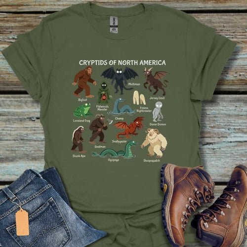 Cryptids of North America T-Shirt - Beastly Banter