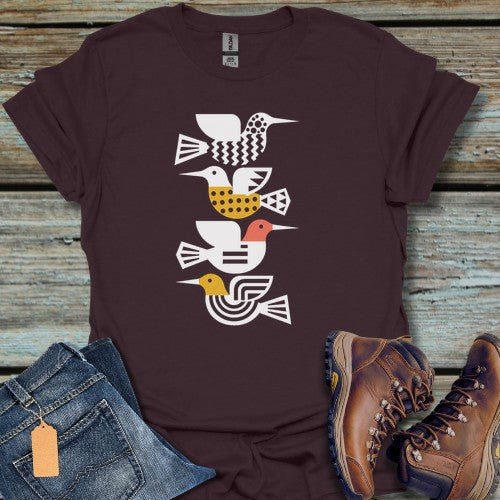 Stacked Birds T-Shirt - Beastly Banter