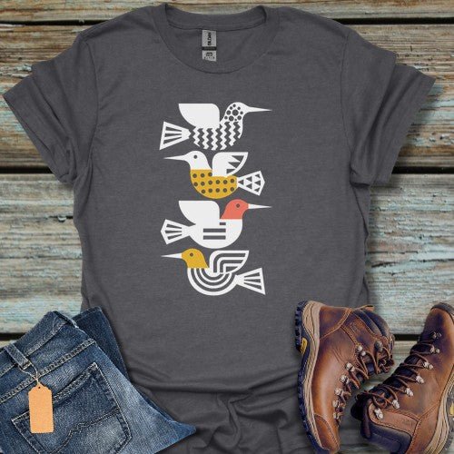 Stacked Birds T-Shirt - Beastly Banter