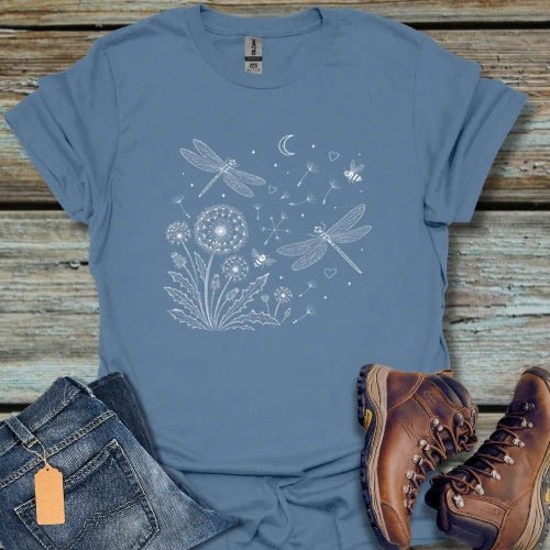 Dragonfly Dandelion T-Shirt - Beastly Banter