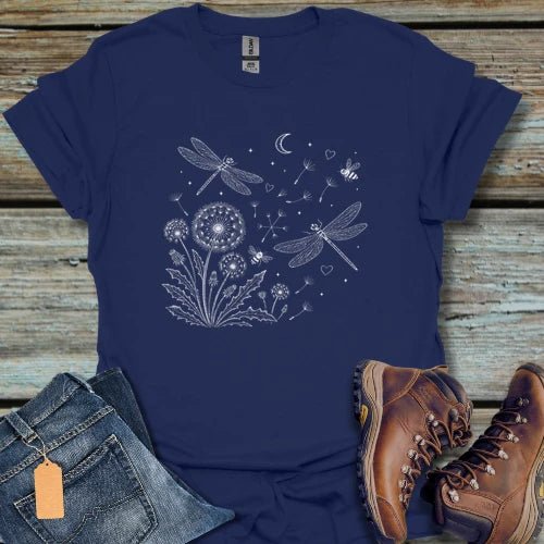 Dragonfly Dandelion T-Shirt - Beastly Banter