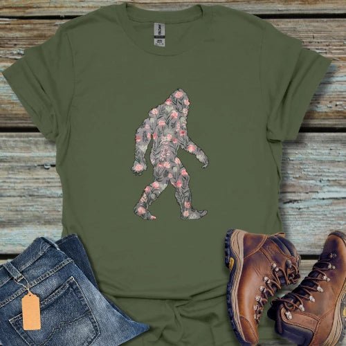 Floral Bigfoot T-Shirt - Beastly Banter