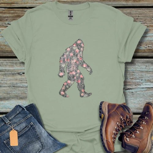Floral Bigfoot T-Shirt - Beastly Banter