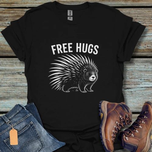 Free Hugs Porcupine T-Shirt - Beastly Banter