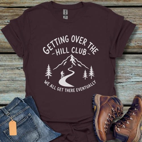 Getting Over the Hill Hiking T‑Shirt - Beastly Banter