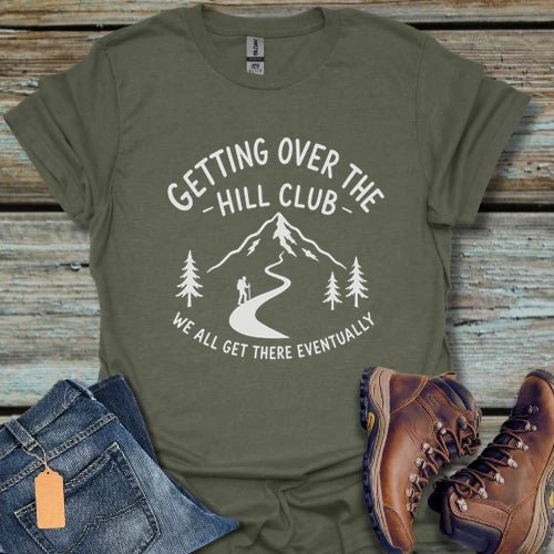 Getting Over the Hill Hiking T‑Shirt - Beastly Banter