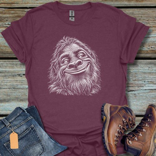 Happy Bigfoot T-Shirt - Beastly Banter
