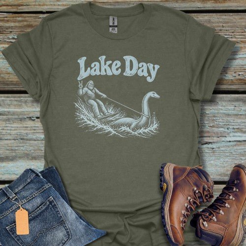 Lake Day Bigfoot T-Shirt - Beastly Banter