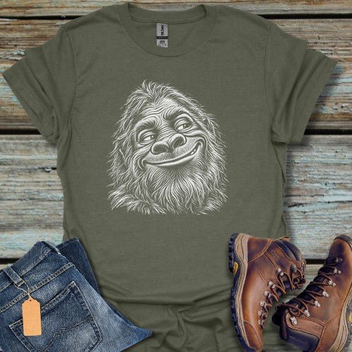 Happy Bigfoot T-Shirt - Beastly Banter