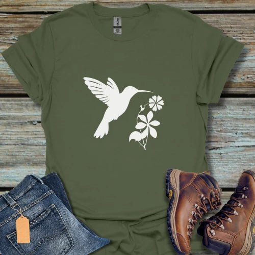 Hummingbird Floral T‑Shirt - Beastly Banter