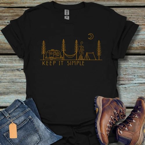 Keep It Simple Camping T-Shirt - Beastly Banter