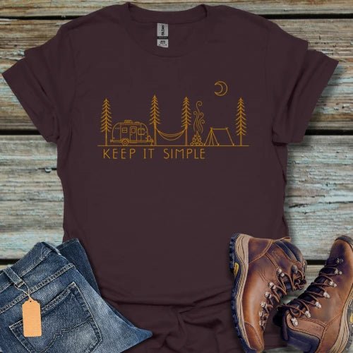 Keep It Simple Camping T-Shirt - Beastly Banter