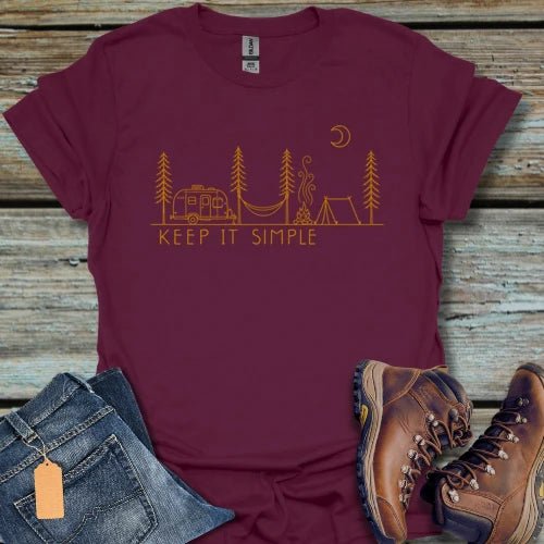 Keep It Simple Camping T-Shirt - Beastly Banter