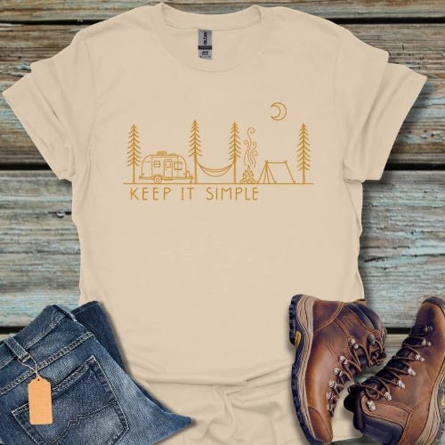 Keep It Simple Camping T-Shirt - Beastly Banter