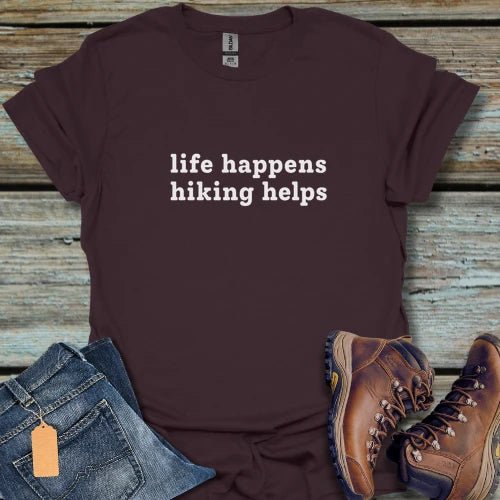 Life Happens Hiking T-Shirt - Beastly Banter