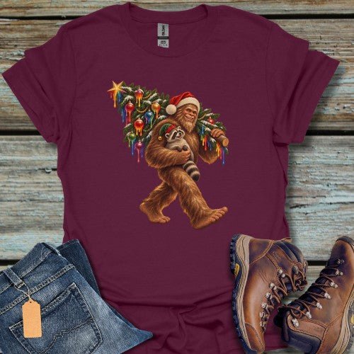 Bigfoot Christmas T-Shirt - Beastly Banter