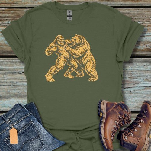 Bear V Bigfoot T-Shirt - Beastly Banter