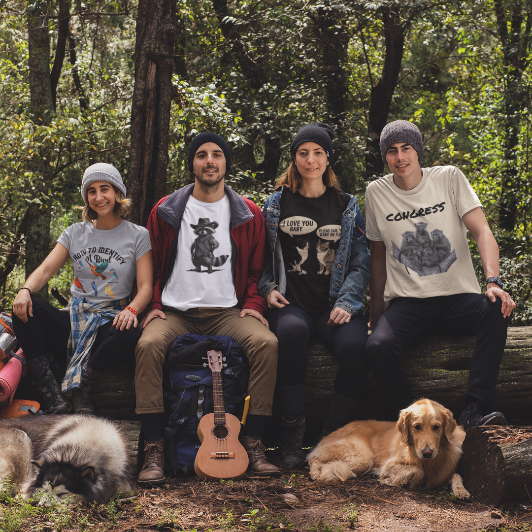 mockup-of-four-friends-at-a-campsite-wearing-customizable-t-shirts-30485 - Beastly Banter