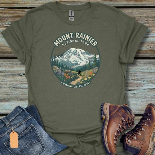 Mount Rainier Bigfoot T-Shirt - Beastly Banter