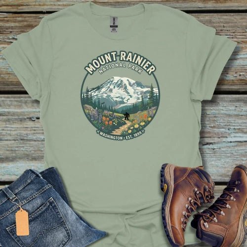 Mount Rainier Bigfoot T-Shirt - Beastly Banter