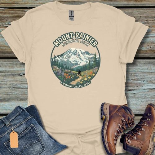 Mount Rainier Bigfoot T-Shirt - Beastly Banter