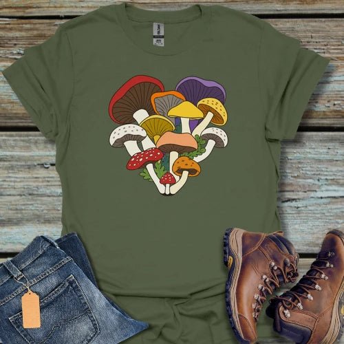 Mushroom Cluster T-Shirt - Beastly Banter