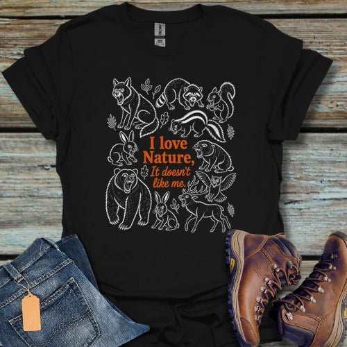 Nature Doesen't Like Me T‑Shirt - Beastly Banter