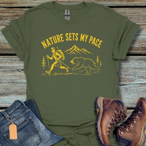 Nature Sets My Pace T-Shirt - Beastly Banter
