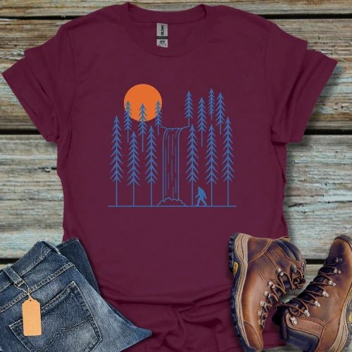Nature Sunset Bigfoot T-Shirt - Beastly Banter