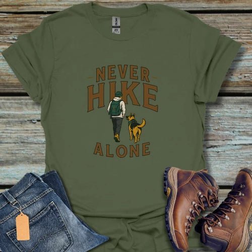 Never Hike Alone T-Shirt - Beastly Banter