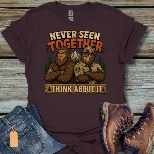 Never Seen Together Bigfoot T-Shirt - Beastly Banter