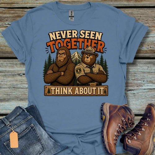 Never Seen Together Bigfoot T-Shirt - Beastly Banter
