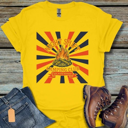 Night Shift Camping Club T-Shirt - Beastly Banter