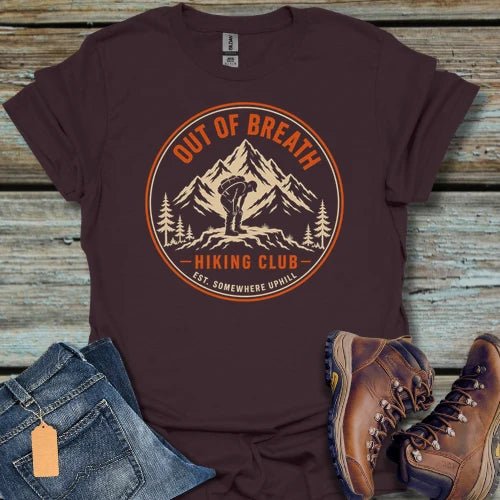 Out of Breath Hiking Club T-Shirt - Beastly Banter