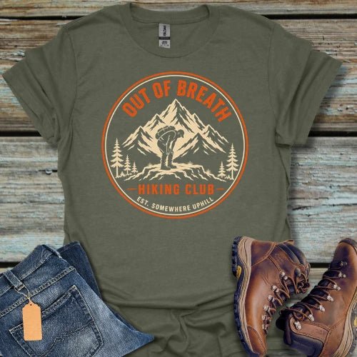Out of Breath Hiking Club T-Shirt - Beastly Banter