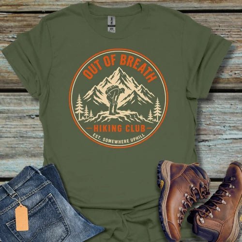 Out of Breath Hiking Club T-Shirt - Beastly Banter