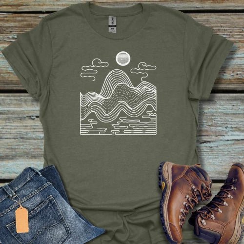 Outdoor Wave Mountain T-Shirt - Beastly Banter