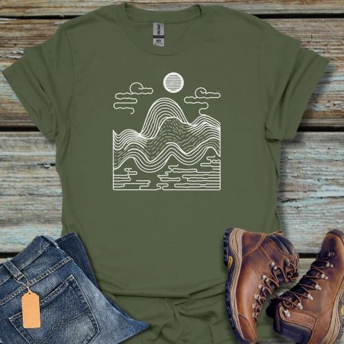 Outdoor Wave Mountain T-Shirt - Beastly Banter