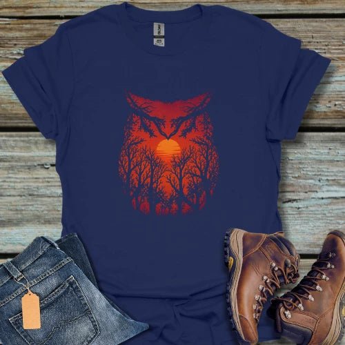 Owl Sunset T-Shirt - Beastly Banter