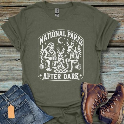 Parks After Dark Bigfoot T-Shirt - Beastly Banter