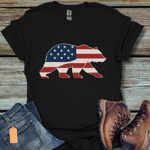 Patriotic USA Bear T-Shirt - Beastly Banter
