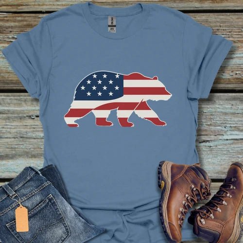Patriotic USA Bear T-Shirt - Beastly Banter