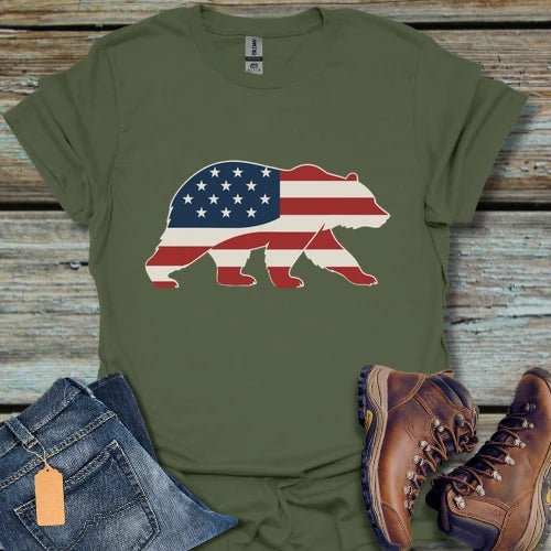 Patriotic USA Bear T-Shirt - Beastly Banter