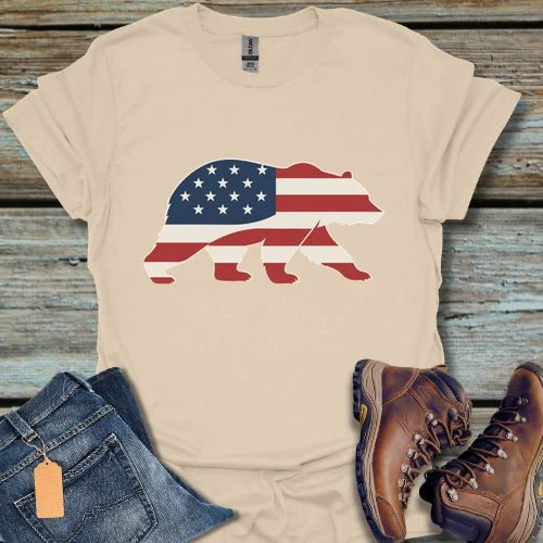 Patriotic USA Bear T-Shirt - Beastly Banter