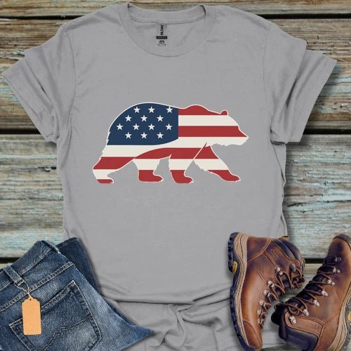 Patriotic USA Bear T-Shirt - Beastly Banter