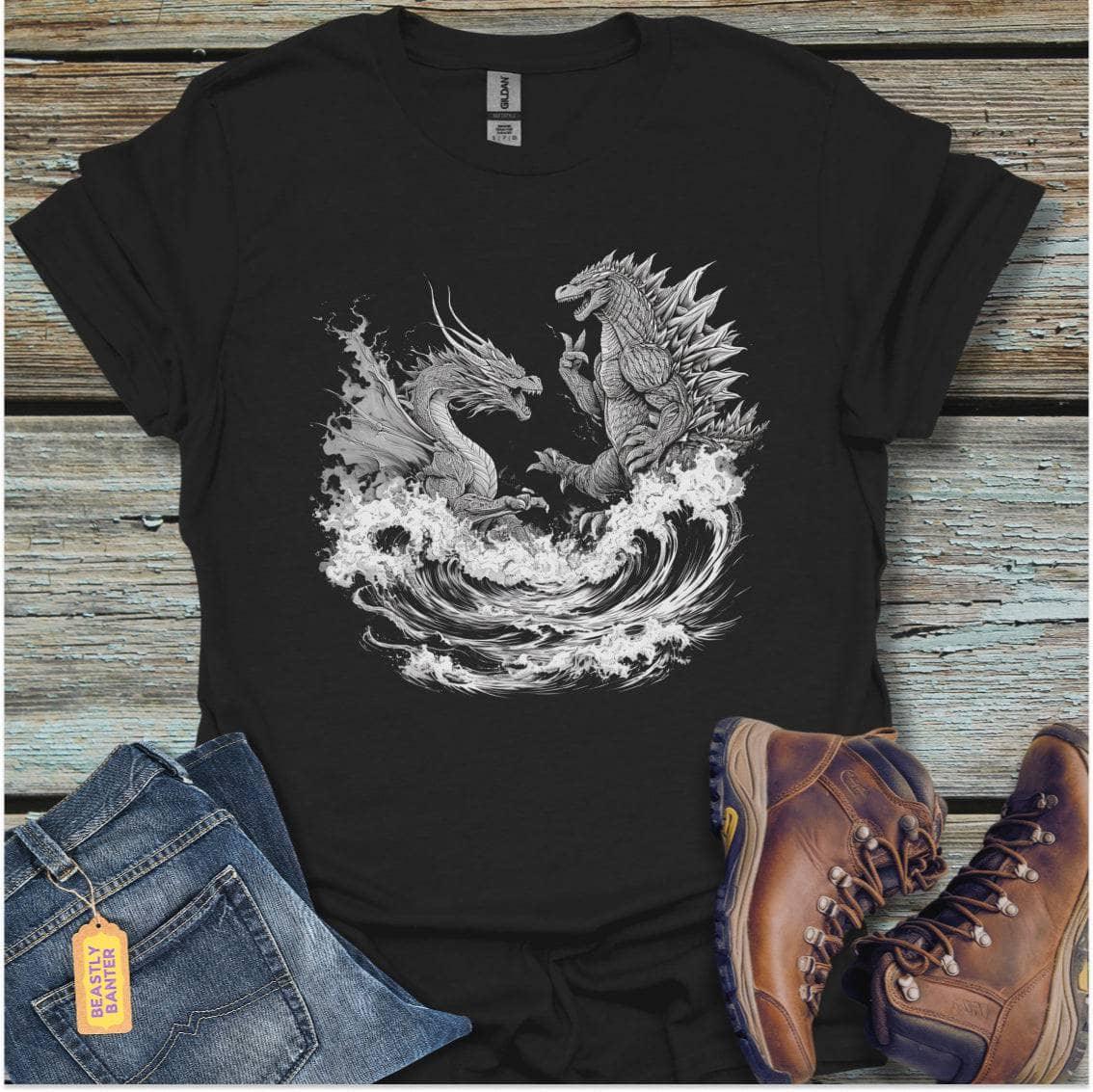 printify-t-shirt-black-s-dragon-fight-dragon-fight-32315451867345 - Beastly Banter