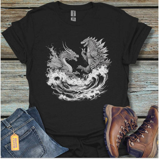 printify-t-shirt-black-s-dragon-fight-dragon-fight-32315451867345 - Beastly Banter