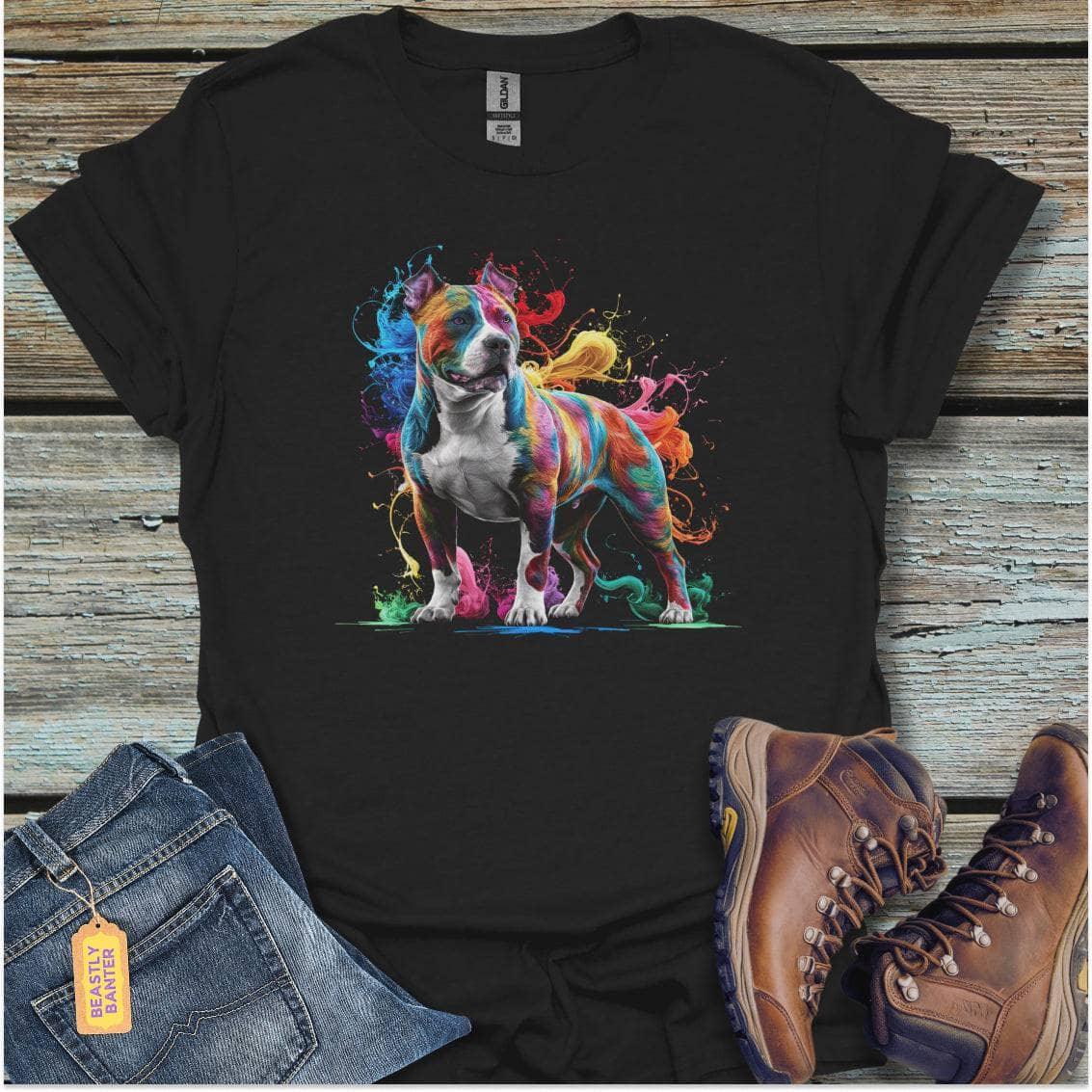 printify-t-shirt-black-s-psychedelic-pitbull-psychedelic-pitbull-32326886293713 - Beastly Banter