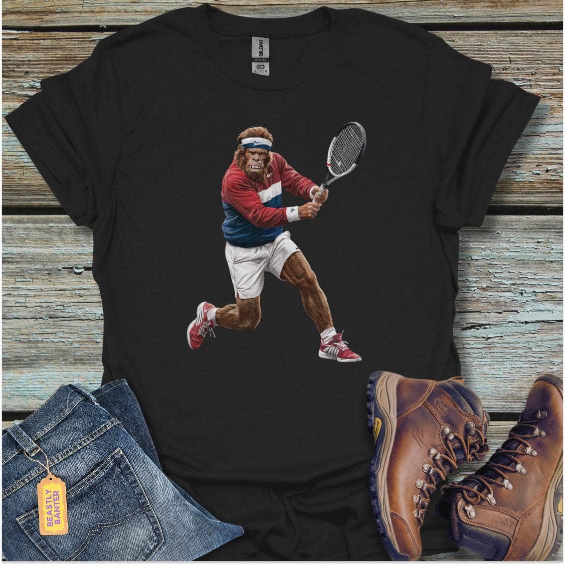 printify-t-shirt-black-s-sasquatch-backhand-sasquatch-backhand-32327646904529 - Beastly Banter